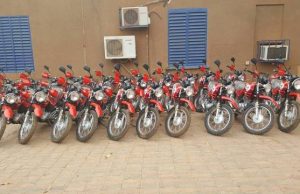 Burkina: 50 motos mis à la disposition de la gendarmerie pour lutter contre l’insécurité