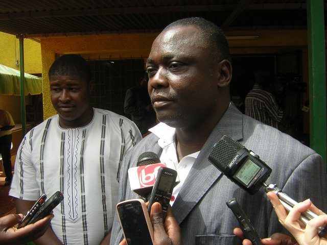 Le président du groupe municipal UPC de Ouagadougou, Jean Léonard Bouda