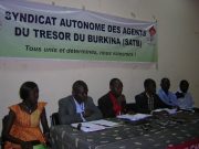 Burkina: Des agents du Trésor en sit-in du 24 au 26 avril