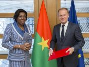 Coopération UE-Burkina Faso: Jacqueline Zaba présente ses lettres de créance au président du Conseil européen