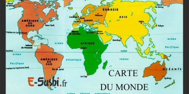 CARTE DU MONDE