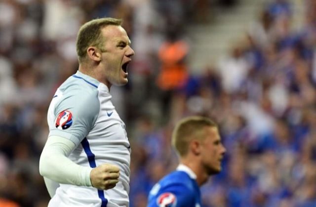 L'attaquant de l'équipe de l'Angleterre, Wayne Rooney