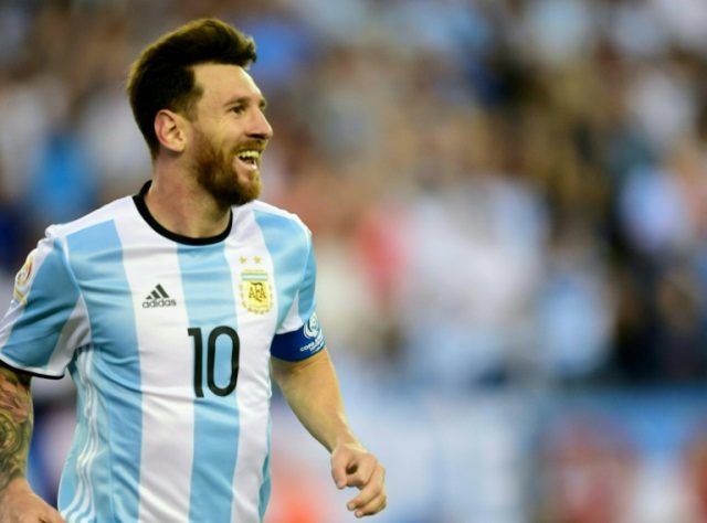 Le capitaine de l'équipe d'Argentine, le barcelonais Lionel Messi