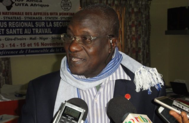 Le coordonnateur sous régional de l'UITA, Diaouga Abdourihman, représentant le Niger