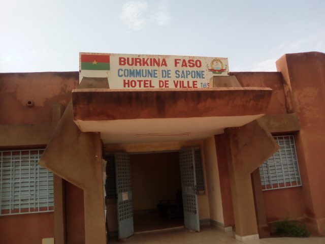 La commune de Saponé à une trentaine de KM au Sud de Ouaga