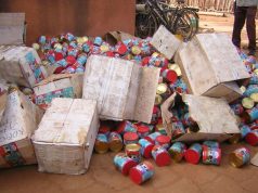 Ouagadougou: plus de 2 000 boites de lait périmé à incinérer