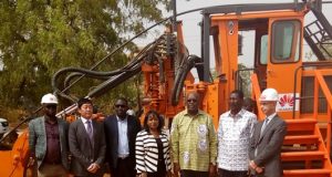 Gaoua: Roch Kaboré lance les travaux de la réalisation du projet Backbone
