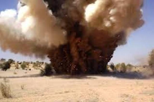 explosion d'une mine