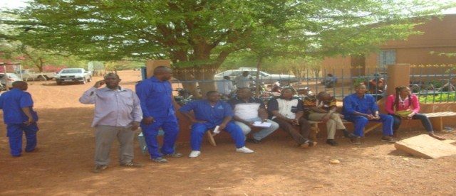 Une vue des agents en sit-in à Ouahigouya (DR)