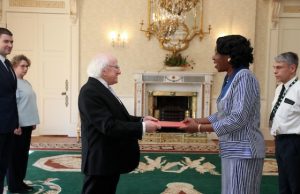 Diplomatie Burkina-Irlande: Jacqueline Marie Zaba/Nikiéma présente ses lettres de créance