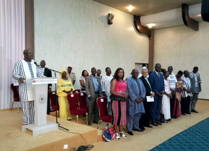 Haut conseil du dialogue social: Roch Kaboré installe les membres pour trois ans