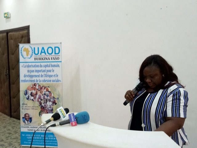 Martine Yabré, coordinatrice de l'UAOD Burkina