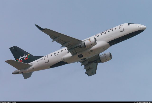 Air Burkina dans les airs