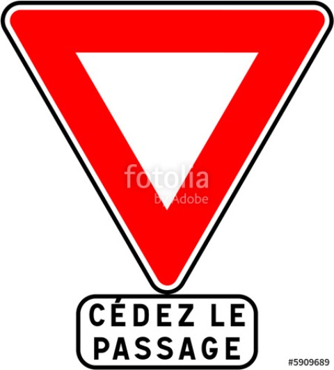 panneau céder le passage