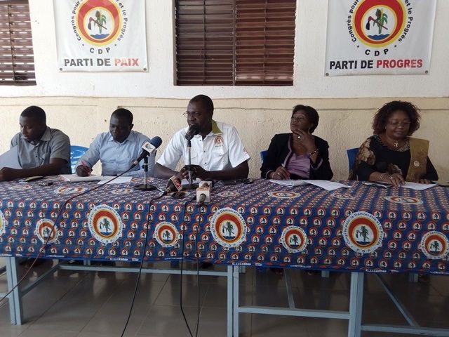 Les membres du comité d'organisation de la rentrée politique du CDP
