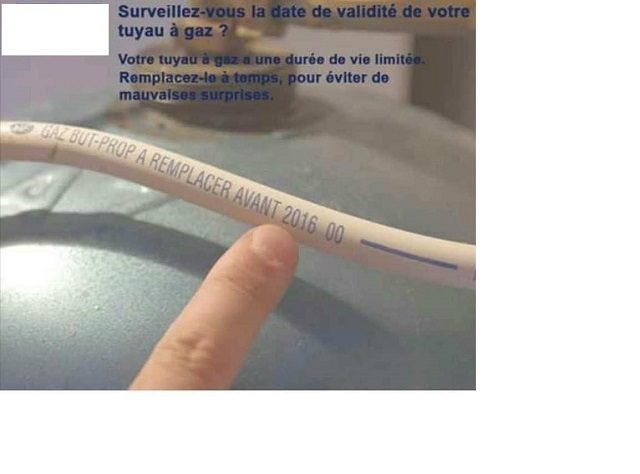 tuyau à gaz