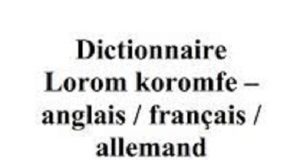 Origines et adaptation des emprunts de la langue koromfe