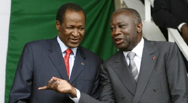 Blaise Compaoré et Laurent Gbagbo