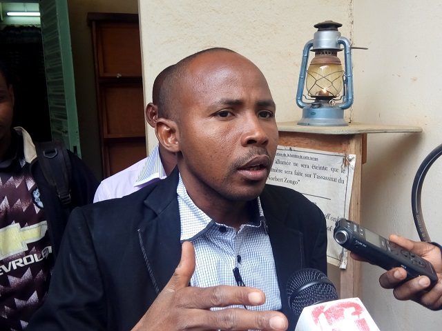 Daouda Diallo, porte-parole du Collectif (Ph. Wakat Séra)