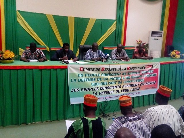 Les responsables des Comités de défense de la République (CDR)