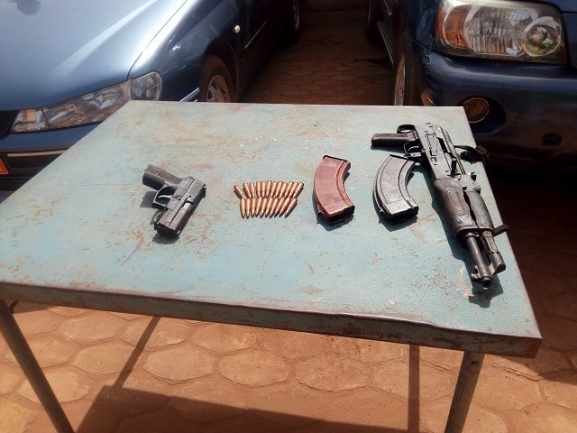 Des armes et munitions saisies au cours de l'enquête du SRPJ
