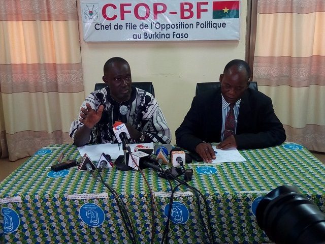 Des porte-paroles de l'opposition politique burkinabè