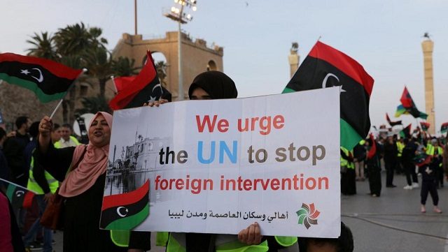 Manifestants libyens