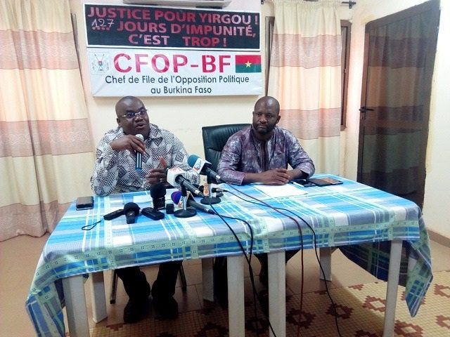Les conférenciers du jour du CFOP-BF
