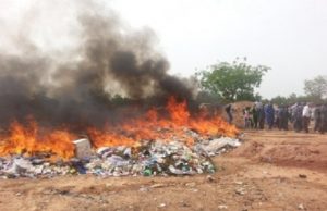 Burkina: plus 35 tonnes de drogues incinérées