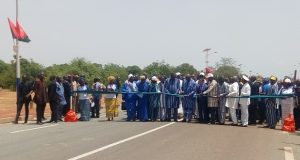 Burkina/Désenclavement: Roch Kaboré inaugure le tronçon Dédougou-Tougan sur la RN10