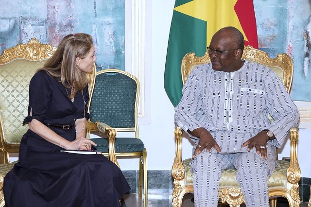 Le président du Faso et la Princesse Sarah Zeid de Jordanie