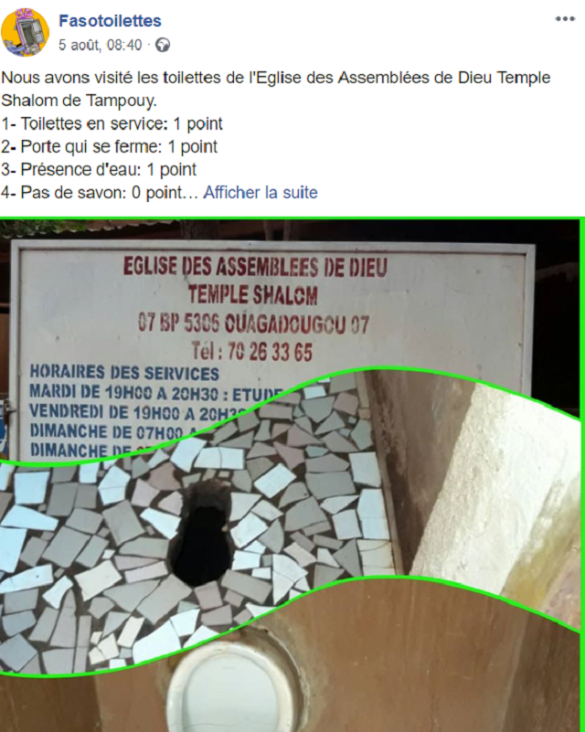 Toilettes temple Shalom