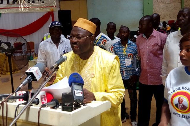 Eddie Komboïgo, président du CDP