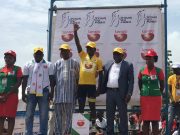 Tour du Faso 2019: le maillot jaune désormais sur les épaules du Rwandais Moïse Mugisha