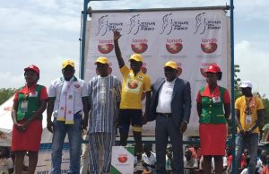 Tour du Faso 2019: le maillot jaune désormais sur les épaules du Rwandais Moïse Mugisha