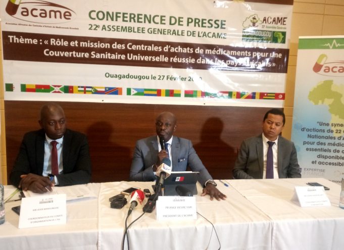 Burkina: l’ACAME tient sa 22è Assemblée générale du 26 au 28 mars 2020