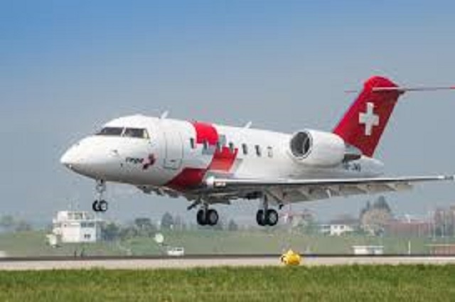 Avion suisse médicalisé