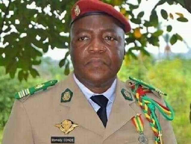 Le colonel Mamady Condé, commandant de la BSCA