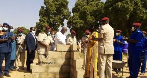 Burkina: la première pierre de l’hôpital d’instruction des Armées posée au camp Sangoulé Lamizana