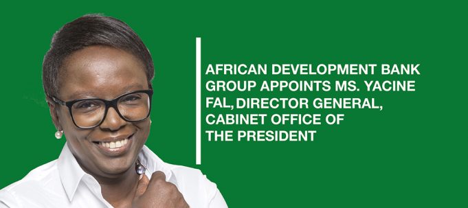 BAD: Yacine Fal nommée Directrice générale du Cabinet du Président