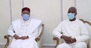 Les présidents nigérien et bissau-guinéen aux côtés de Roch Marc Christian Kaboré en deuil