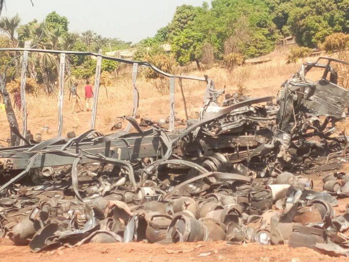 Burkina: un camion d’approvisionnement en gaz butane calciné à Bérégadougou