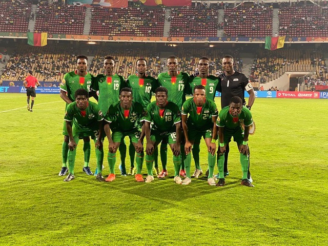 Les Etalons avant leur match gagnant contre le Zimbabwe