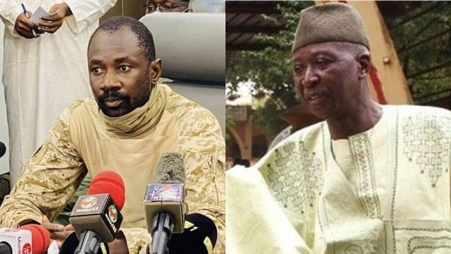 A gauche, le colonel Assimi Goïta et le président de la Transition malienne Bah N'Daw