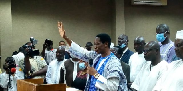 Bonaventure Ouédraogo, Sao naba, entrain de prester serment