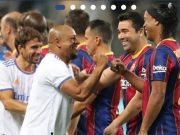Football: Match de gala entre les légendes du FC Barcelone et du Real Madrid