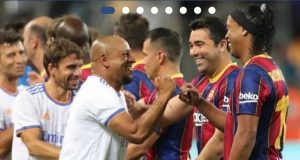 Football: Match de gala entre les légendes du FC Barcelone et du Real Madrid