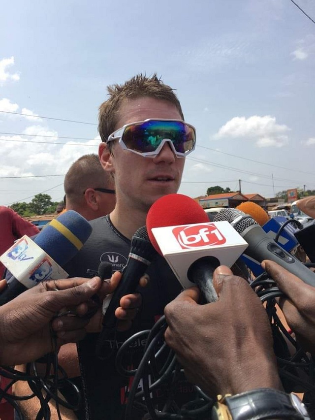 Le Belge Wouter Rutger, vainqueur de la première étape du Tour du Faso