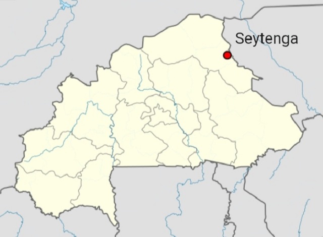 Seytenga sur la carte géographique du Burkina Faso