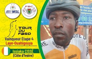 33e Tour du Faso: l’Ivoirien Issaka Cissé remporte la 4e étape